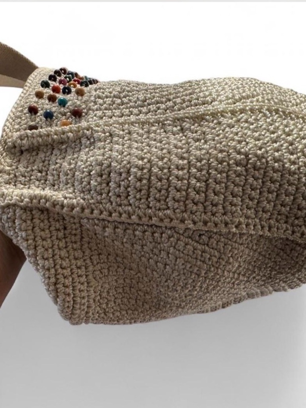 THE SAK Crocheted Crescent Crossbody with Bead Trim - Picture 8 of 12